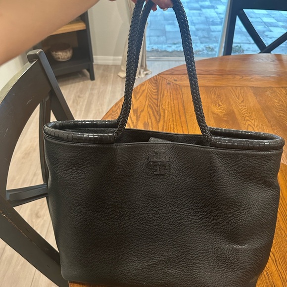 Tory Burch Textured Black Tote - Picture 5 of 9